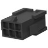 Plug housing, 6 pole, pitch 3 mm, straight, natural, 3-794615-6