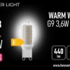 Żarówka LED G9 3.6W 440lm 3000K ceramiczna klasa E Forever Light