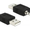 Delock USB 2.0 adapter [1x złącze męskie USB-A 2.0 - 1x złącze męskie jack 3,5 mm] 66069