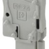 Plug, spring balancer connection, 0.08-4.0 mm², 1 pole, 24 A, 6 kV, gray, 3043077