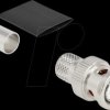 91770 BNC plug for crimping LMR 400 with matching shrink tube