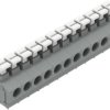 PCB terminal, 12 pole, pitch 5 mm, AWG 24-16, 17.5 A, push-in cage clamp, gray, 235-412/331-000