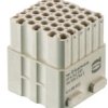 Socket contact insert, DD, 42 pole, unequipped, crimp connection, 09140423101