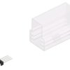 Pin header, 4 pole, pitch 1.27 mm, straight, black, SLVW3SMD0734ZSM