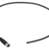 Sensor actuator cable, M8-cable socket, straight to open end, 4 pole, 0.5 m, PUR, black, 21348100489005