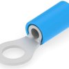 Insulated ring cable lug, 1.0-2.6 mm², AWG 16 to 14, 5.26 mm, M5, blue, 130094