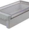 Obudowa Poliwęglan V0 szerokość zew. 125 mm długość zew. 231 mm wys. zew. 60 mm Bopla IP66, IP68 Jasnoszary
