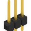 Pin header, 3 pole, pitch 2.54 mm, straight, black, 10048267