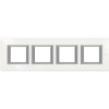 AXOLUTE Ramka 4 poczwórna prostokątna pozioma 4X2 moduły AXOLUTE biały HA4802M4HHD LEGRAND