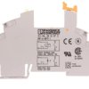 Gniazdo 6,2mm z zaciskami push-in RIF-0-BPT/1 do 12 i 24 V DC przekaźnika z serii REL-MR 1P lub OPT 2901873