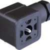 Valve connector, DIN shape A, 2 pole + PE, 250 V, 0.25-1.5 mm², 934618001