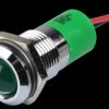 Q14P3CXXG220E Indicator LED, 220 V AC, 14 mm, wired, green/BrC