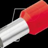 187220 Aderendhülse isoliert 1,5 mm²/12 mm, verzinnt, rot, 100er Pack