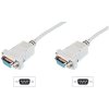 Digitus AK-610100-030-E Series Cable D-SUB 9-pin Socket to Socket 3.00m Beige