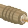 1 mm plug, solder connection, 0.25 mm², brown, 22.2602-27