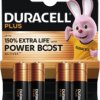 Alkali manganese-battery, 1.5 V, LR6, AA, round cell, surface contact, DURACELL PLUS POWER BOOST AA4