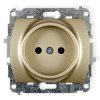 6GP-1, Gniazdko pojedyncze bez uziemienia złoty,