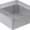 Plastic Enclosure 160x160x90mm Light Gre