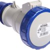 Złącze przemysłowe - zasilające 32A Gniazdo 230 V 2P + E Żeński Scame Niebieski Montaż na kablu, IP67