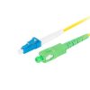 PATCHCORD ŚWIATŁOWODOWY SM LC/UPC-SC/APC SIMPLEX 3.0MM LSZH G657A1 2M ŻÓŁTY LANBERG