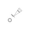 Atten AT800-0.2-1L-C AT800 Series Soldering Tip Round 0.2mm