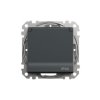 SEDNA DESIGN & ELEMENTS Gniazdo pojedyncze z uziemieniem z przesłonami IP44 antracyt SDD214013 SCHNEIDER ELECTRIC
