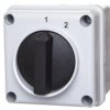 Łącznik krzywkowy 1-2 3P 12A krzyżowy w obudowie IP65 ŁUK E12-10-3 921287