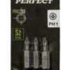 Końcówka bit 1/4” - blister PH2x25mm (3szt) STALCO PERFECT S-66343