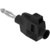 Electro PJP 1064-PRO-CD1-N Jack Plug 4 mm Black Press-fit Terminal 1pc