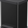 Hailo Öko duo plus M 6222600 Kosz na śmieci 18 l blacha stalowa (D x S x W) 320 x 320 x 430 mm czarny Mechanizm z pedałe