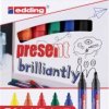 Marker do flipchartu Edding Colourful 4-3033-7 1.5 - 3 mm czarny, żółty, pomarańczowy, czerwony, zielony, niebieski 1 ze