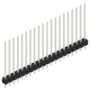 Pin header, 20 pole, pitch 2.54 mm, straight, black, 10048906