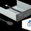 61005 Front panel, 5.25 inches, 2x USB 3.0 Type-A