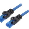 Patch cord U/UTP 6a drut Cu niebieski 3m 24AWG CPP003