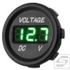 Cyfrowy woltomierz samochodowy LED okrągły;zielony;napięcie 6-30V;29mm