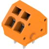 PCB terminal, 2 pole, pitch 5 mm, angled, orange, 1913780000