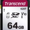 Karta SD SDXC, 64 GB Nie 3D, Transcend SD -25 → +85 °C, -40 → +85 °C