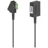 Hama 201101 Phone Cable 1x TAE-Uplug 1x TAE-U socket Black 6m