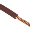 Przewód montażowy 1,5mm² Brązowy RS PRO PVC 16 AWG 750 V dł. 100m 7/0,53 mm +70°C Euroclass Eca