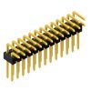 Pin header, 26 pole, pitch 2.54 mm, angled, black, SL 19 082 26 G