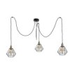 Lampa Wisząca Loftowa 3 Xe27 Foskal Gold