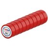 Taśma izolacyjna elektroizolacyjna PVC 19mmx9m czerwona HOROZ 10szt.