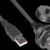 IC04-U303 Connector - USB 3.0 Type A Cable > Panel Socket A, Bayonet