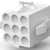 Plug housing, 9 pole, pitch 6.1 mm, straight, natural, 1-480672-0