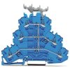 Wielopoziomowy blok zaciskowy WAGO poziomy: 3 TOPJOB S Niebieski 300V 2.5mm² Wciskane IECEx/ATEX/CSA