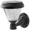 V-TAC 93575 Solar Wall Light 0.80W LED Monochrome Black Exterior Use