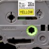 Labelling tape cartridge, 9 mm, tape yellow, font black, 8 m, TZE-S621
