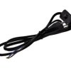 Kabel; zasilający z wyłącznikiem; S1W-2/07/1.5BK; przełącznik ON-OFF 1tor; przewody; wtyk sieciowy CEE 7/16 płaski; 1,5m; czarny