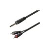 Kabel jack 6,3st.wt/2xwt.RCA 1m ROXTONE