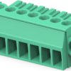 PCB terminal, 7 pole, pitch 3.5 mm, AWG 30-14, 11 A, cage clamp, green, 284510-7